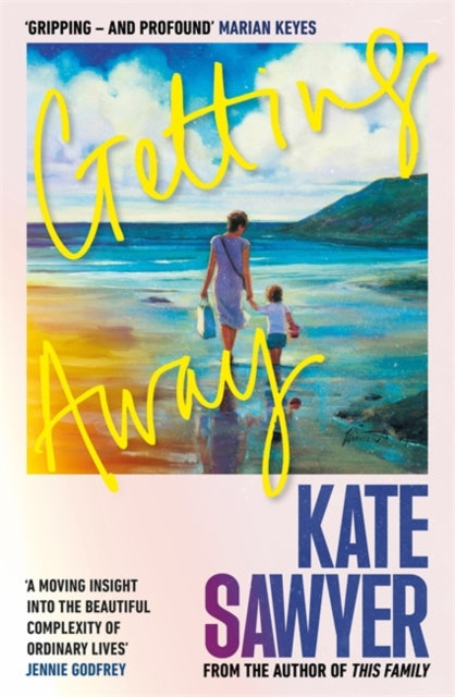 Book cover for "Getting Away" by Kate Sawyer, featuring a beach scene.
