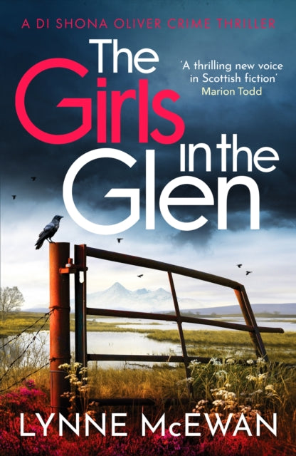 The Girls in the Glen book cover featuring a crow on a gate.
