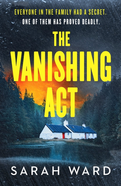 The Vanishing Act book cover with a house and forest.