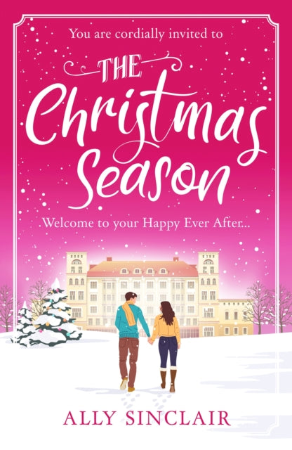 A book cover with a couple holding hands in the snow.