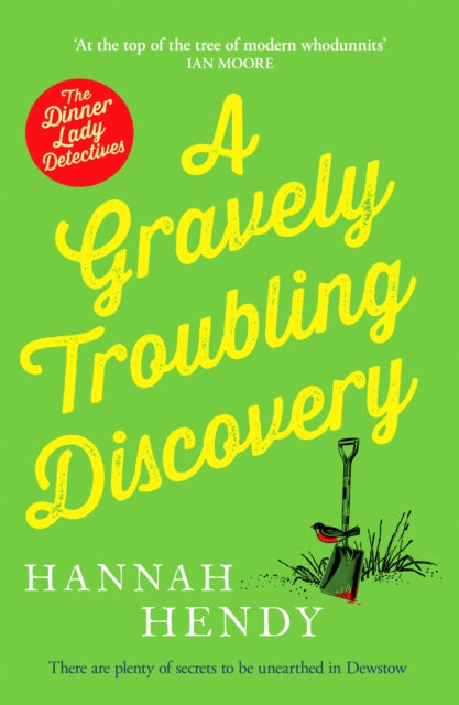 A Gravely Troubling Discovery book cover with a shovel and a bird.