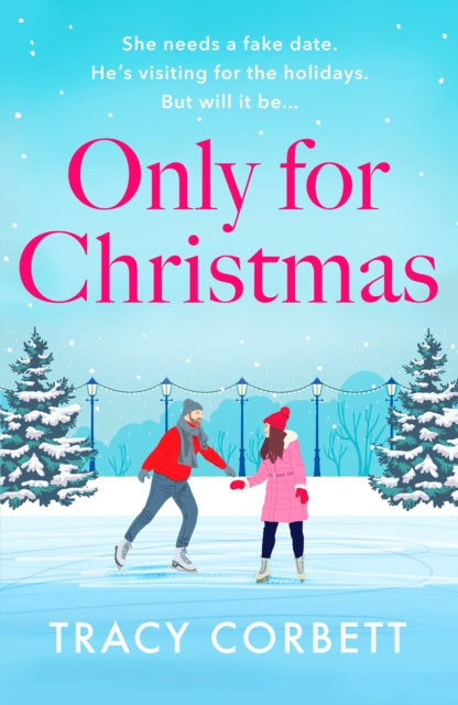 Book cover for "Only for Christmas" featuring a couple ice skating.