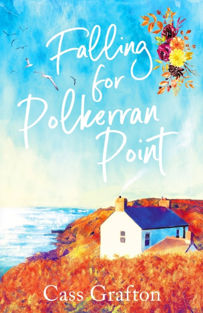 Falling for Polkerran Point book cover with a cottage and ocean scene.