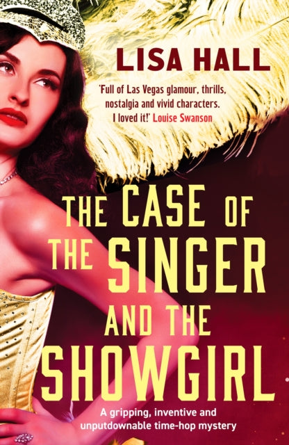 Book cover for "The Case of the Singer and the Showgirl" featuring a woman in 1950s attire.