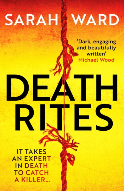 Book cover for Death Rites by Sarah Ward with a red rope.