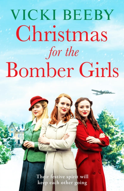 Christmas for the Bomber Girls book cover with three women and a plane.