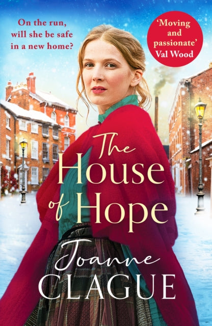 The House of Hope book cover featuring a woman in a red shawl.