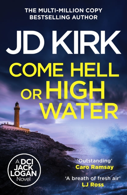Come Hell or High Water book cover with a lighthouse and stormy sea.