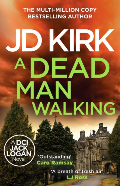 A Dead Man Walking book cover with JD Kirk's name and title.