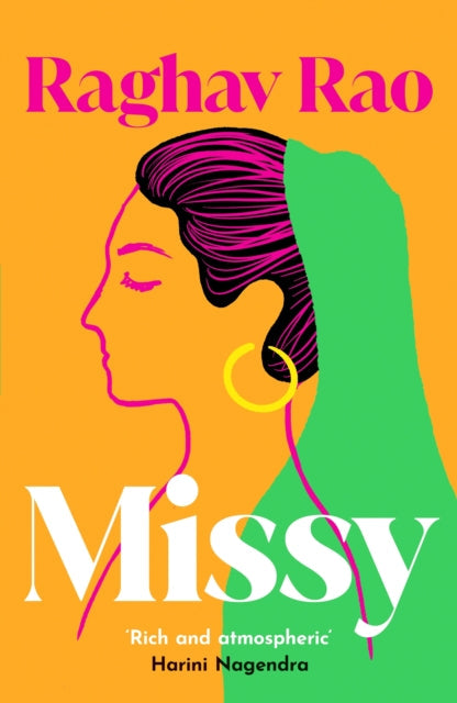 Book cover for Missy by Raghav Rao featuring a stylized woman.