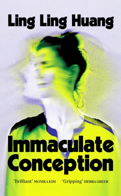 Book cover for Immaculate Conception by Ling Ling Huang with blurred figures.