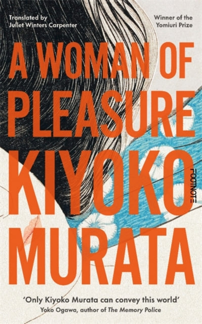 A Woman of Pleasure book cover with orange text on a textured background.