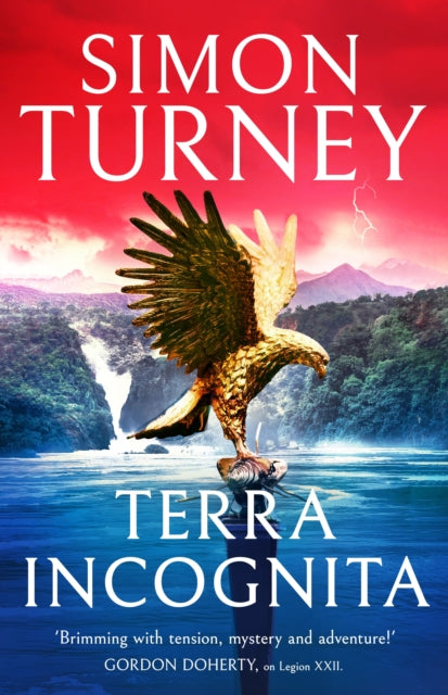 Terra Incognita book cover with an eagle and a waterfall.