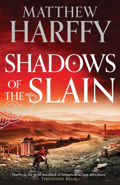 Shadows of the Slain book cover with a warrior on horseback.