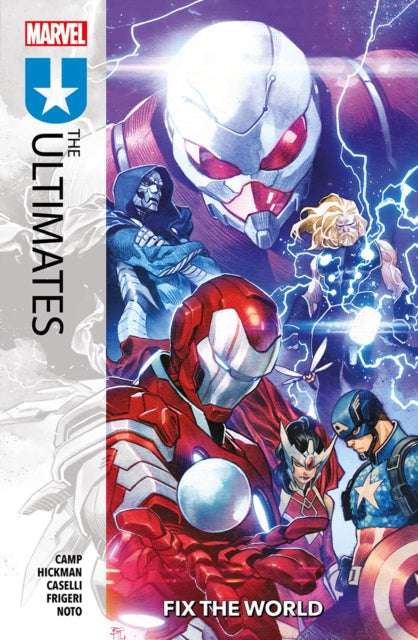 The Ultimates Vol. 1: Fix The World comic cover featuring multiple Marvel characters.