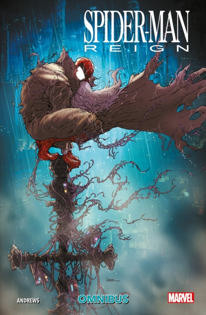 Spider-Man: Reign Omnibus comic book cover featuring a monstrous Spider-Man.