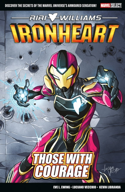 Marvel Select Ironheart comic book cover featuring Riri Williams in her suit.