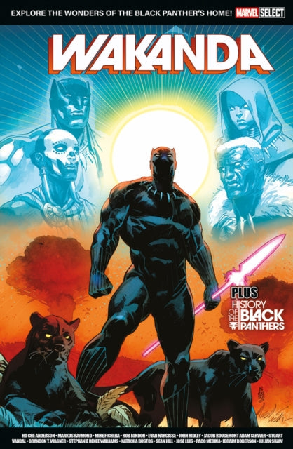 Marvel Select Wakanda comic book cover featuring Black Panther and other characters.