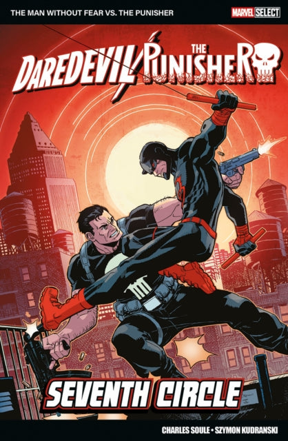 Marvel Select comic book cover featuring Daredevil and Punisher fighting.