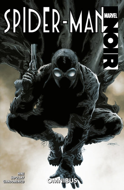 Spider-Man Noir Omnibus comic book cover featuring a dark, gritty illustration of Spider-Man.