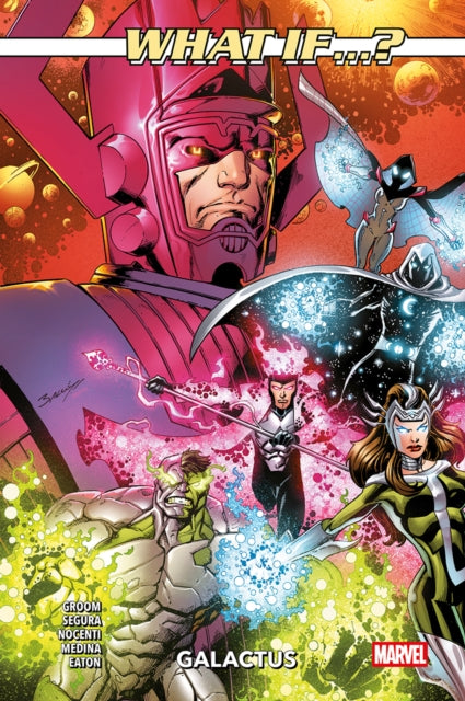 What If...? Galactus comic cover featuring Galactus and other Marvel characters.