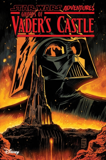 Star Wars Adventures Ghosts of Vader's Castle comic cover featuring Darth Vader and a castle.