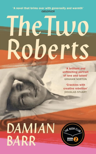 The Two Roberts book cover featuring a black and white image of a person lying down.