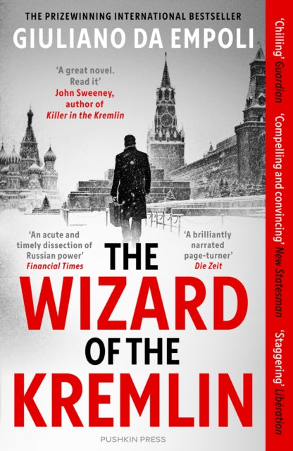 The Wizard of the Kremlin book cover featuring a man walking away from the Kremlin.