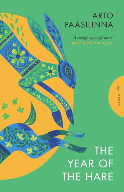 The Year of the Hare book cover with a stylized hare illustration.