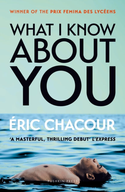 Book cover for What I Know About You by Éric Chacour.