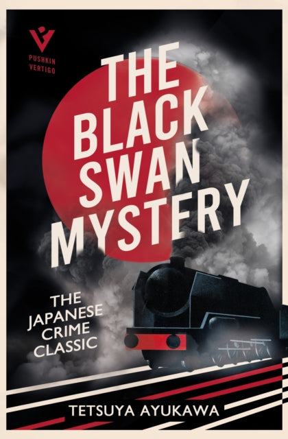 The Black Swan Mystery book cover featuring a steam train and smoke.