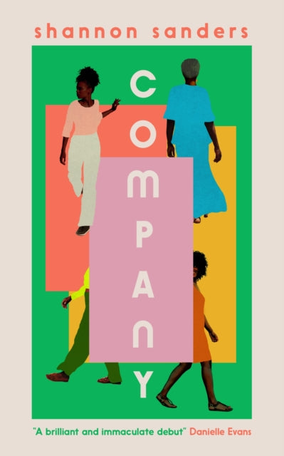 Book cover for Company by Shannon Sanders featuring colorful blocks and figures.