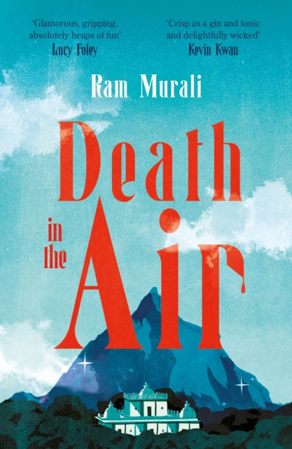 Death in the Air book cover with mountains and a hotel.