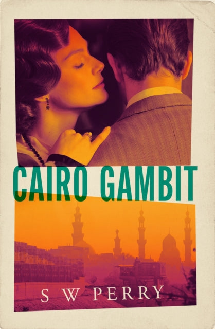 Cairo Gambit book cover with a couple embracing and a cityscape.