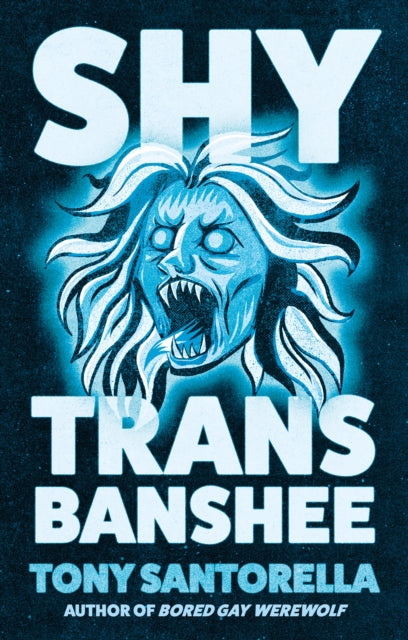 Shy Trans Banshee book cover with a blue banshee illustration.