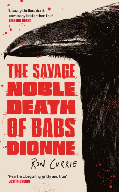 The Savage, Noble Death of Babs Dionne book cover with a crow illustration.