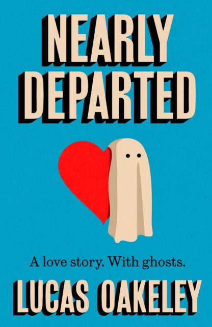 Book cover for "Nearly Departed" featuring a ghost and a heart.