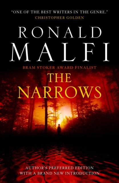 The Narrows book cover with a dark forest and a figure in the distance.