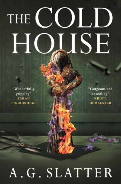 The Cold House book cover featuring a burning effigy.