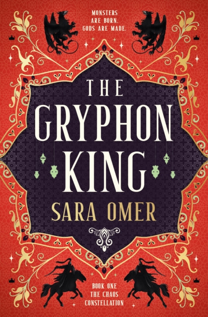 The Gryphon King book cover with red and purple design.