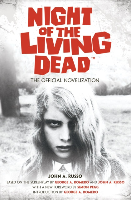 Night of the Living Dead: The Official Novelization book cover with a young woman's face.