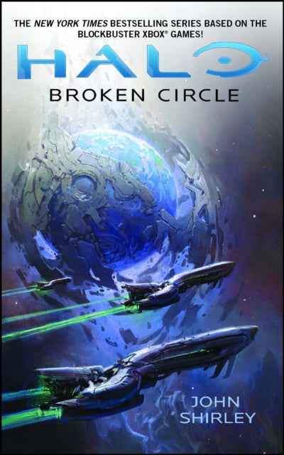 Halo: Broken Circle book cover featuring spaceships and a planet.