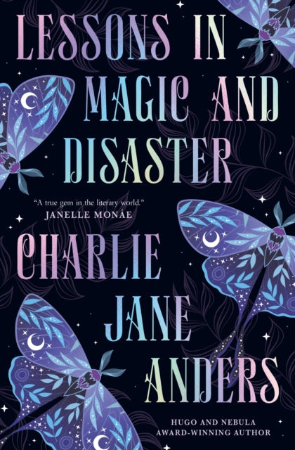 Lessons in Magic and Disaster book cover with moths and stars.