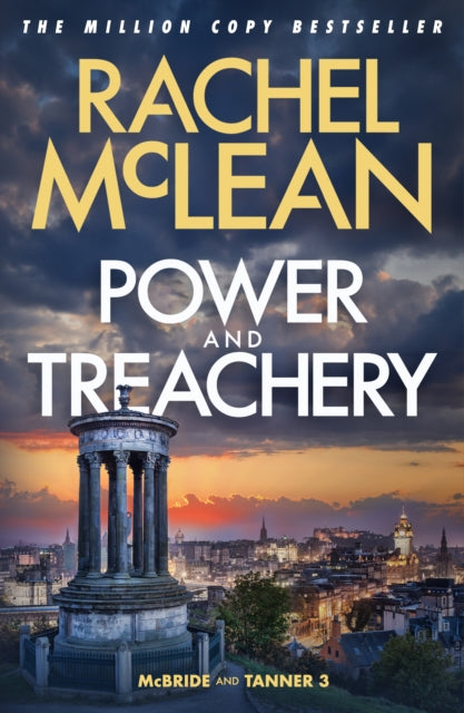 Book cover for Power and Treachery by Rachel McLean.