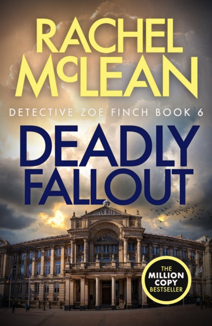 Deadly Fallout book cover with a building and text.