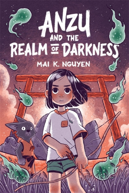Anzu and the Realm of Darkness book cover featuring a girl with a bow and arrow.