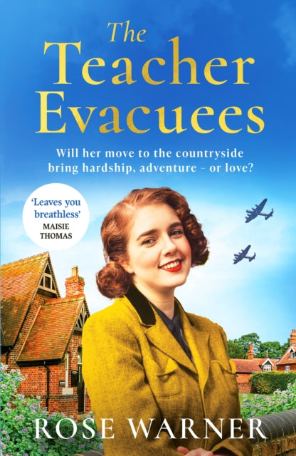 The Teacher Evacuees book cover featuring a woman in a yellow jacket.