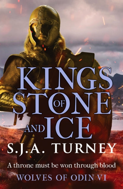 Book cover for Kings of Stone and Ice featuring a Viking warrior.