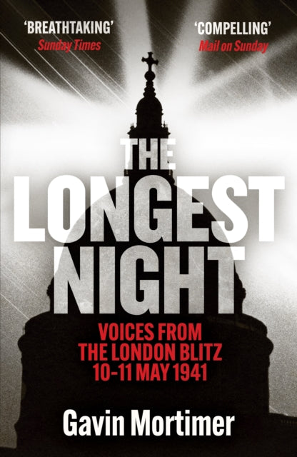 The Longest Night book cover featuring a silhouette of a building with a cross.