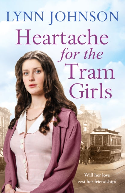 Book cover for Heartache for the Tram Girls featuring a woman and a tram.